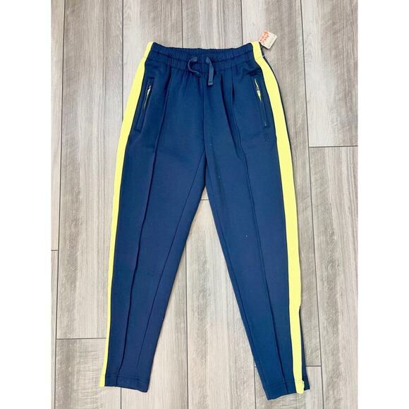Free People Movement Right On Track Pants in Navy Combo Size XS Stretch Mid Rise - Picture 1 of 4